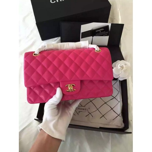 Chanel 2.55 middle size pink original lambskin